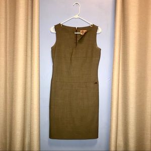 Tory Burch coffee color pencil dress (wool blend)